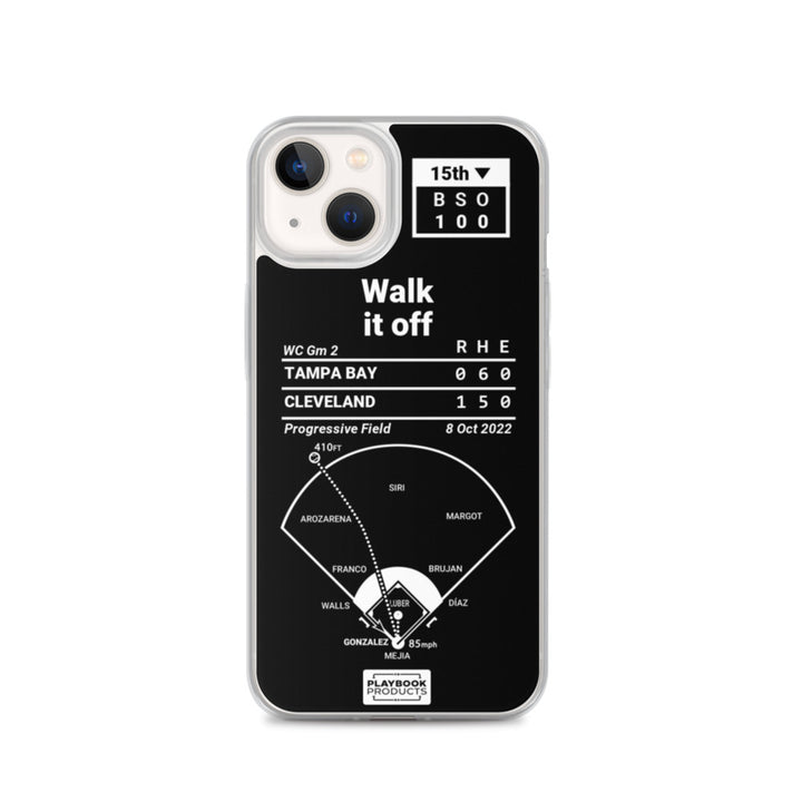Cleveland Guardians Greatest Plays iPhone Case: Walk it off (2022)