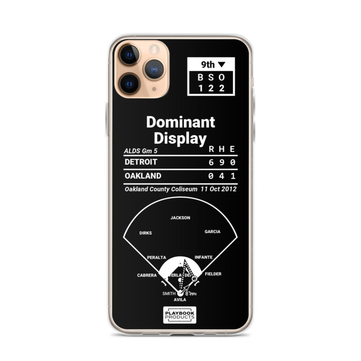 Detroit Tigers Greatest Plays iPhone Case: Dominant Display (2012)
