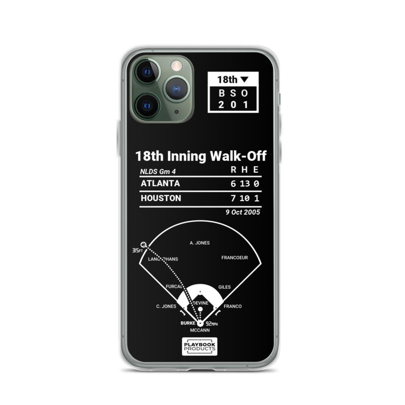 Greatest Astros Plays iPhone Case: 18th Inning Walk-Off (2005)