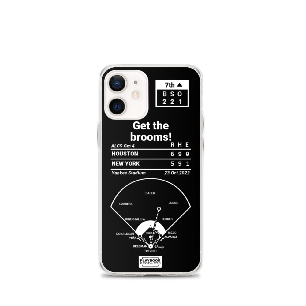 Houston Astros Greatest Plays iPhone Case: Get the brooms! (2022)
