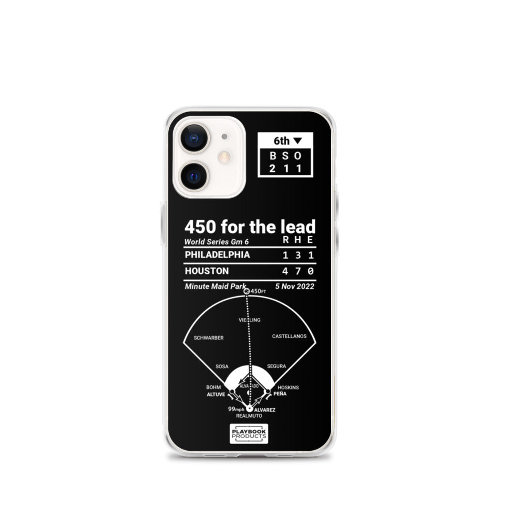 Houston Astros Greatest Plays iPhone Case: 450 for the lead (2022)