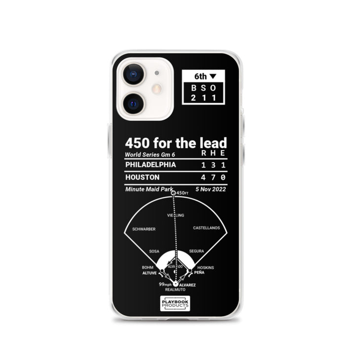 Houston Astros Greatest Plays iPhone Case: 450 for the lead (2022)