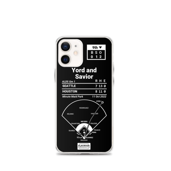 Houston Astros Greatest Plays iPhone Case: Yord and Savior (2022)