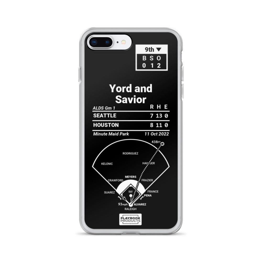 Houston Astros Greatest Plays iPhone Case: Yord and Savior (2022)