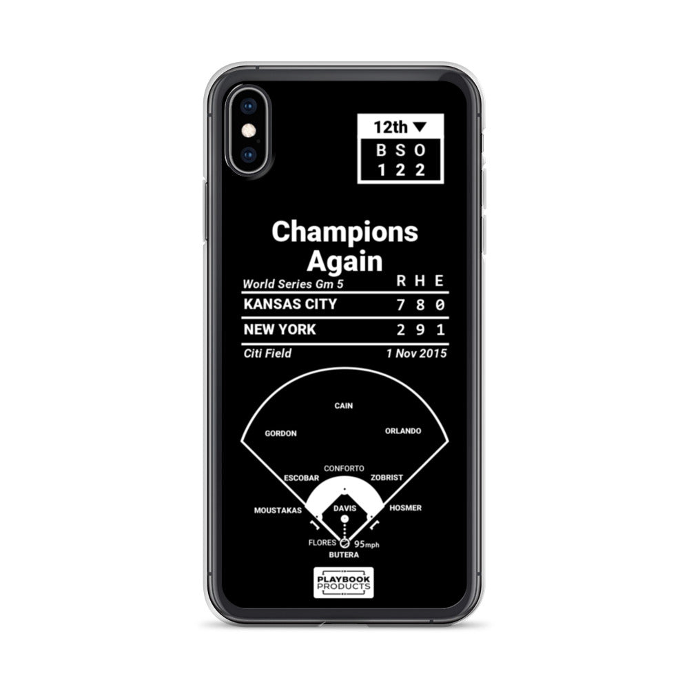 Kansas City Royals Greatest Plays iPhone Case: Champions Again (2015)