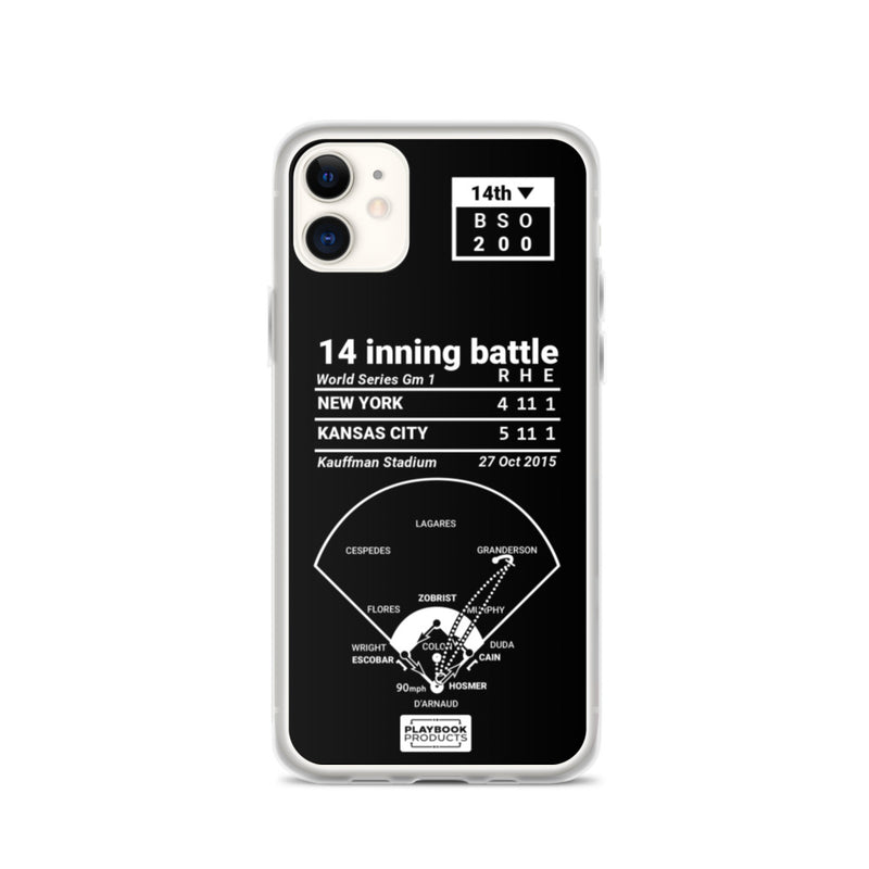 Greatest Royals Plays iPhone Case: 14 inning battle (2015)