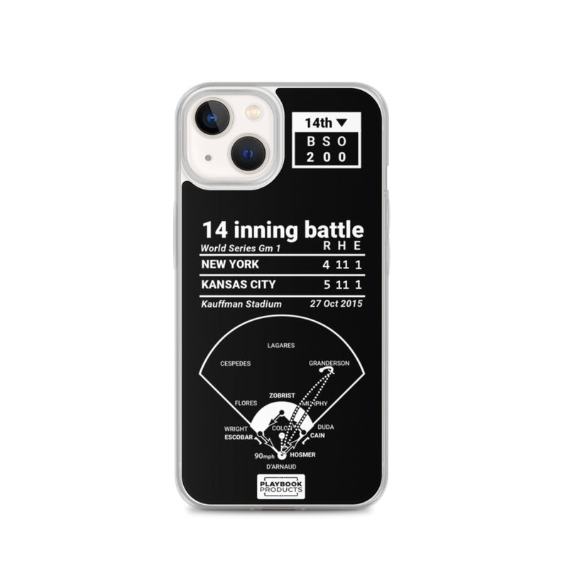 Greatest Royals Plays iPhone Case: 14 inning battle (2015)