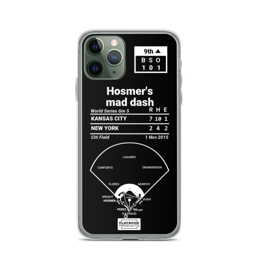 Kansas City Royals Greatest Plays iPhone Case: Hosmer's mad dash (2015)