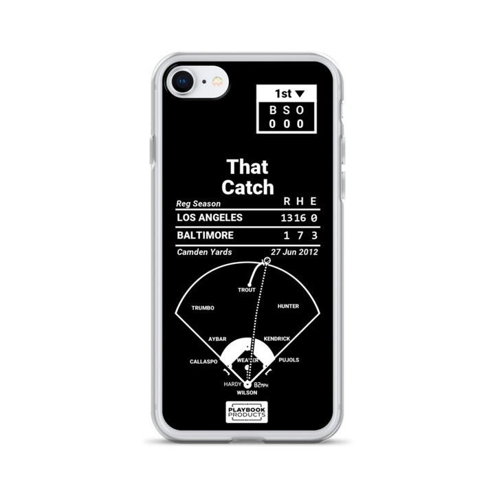 Los Angeles Angels Greatest Plays iPhone Case: That Catch (2012)