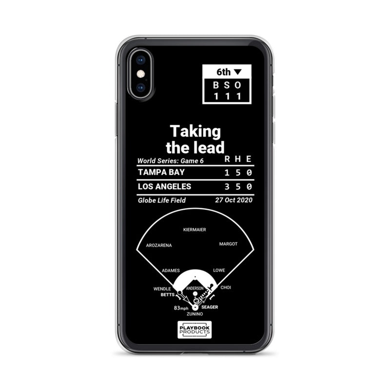 Greatest Dodgers Plays iPhone Case: Taking the lead (2020)