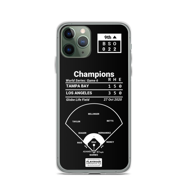 Greatest Dodgers Plays iPhone Case: Champions (2020)