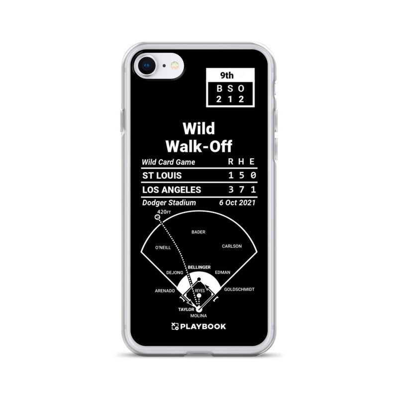 Greatest Dodgers Plays iPhone Case: Wild Walk-Off (2021)