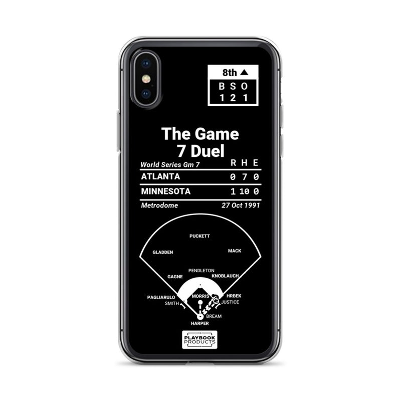 Greatest Twins Plays iPhone Case: The Game 7 Duel (1991)