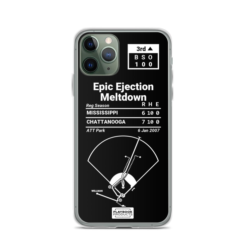 Oddest Braves Plays iPhone Case: Epic Ejection Meltdown (2007)