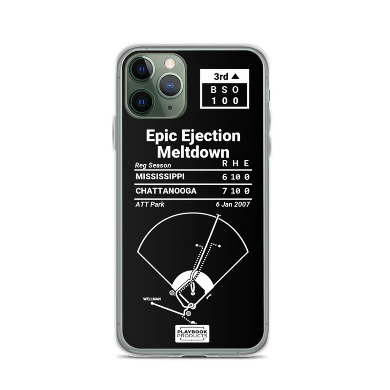 Oddest Braves Plays iPhone Case: Epic Ejection Meltdown (2007)