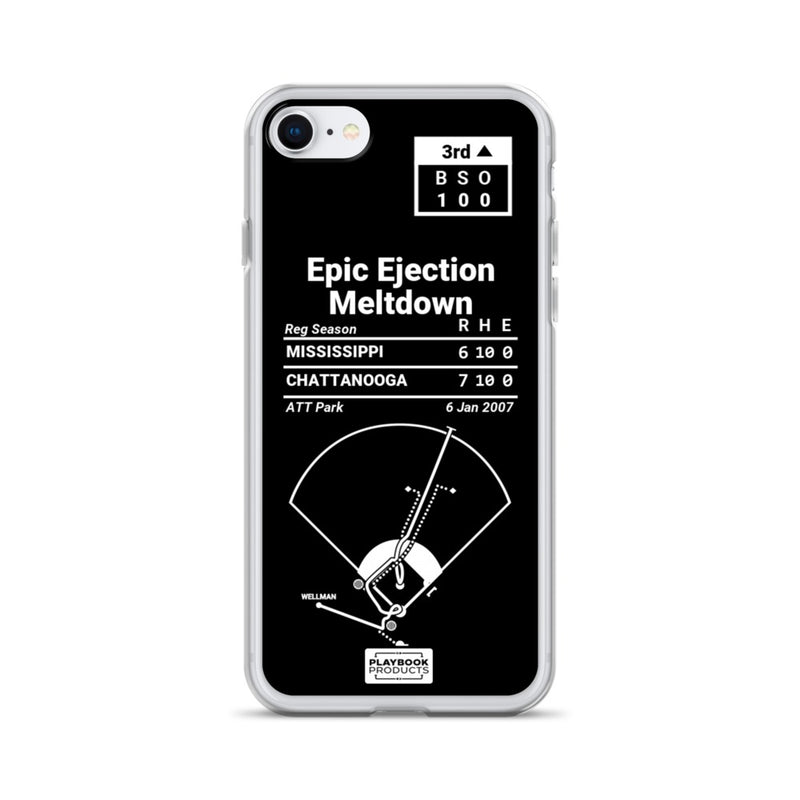 Oddest Braves Plays iPhone Case: Epic Ejection Meltdown (2007)