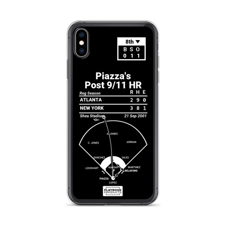 New York Mets Greatest Plays iPhone Case: Piazza's Post 9/11 HR (2001)