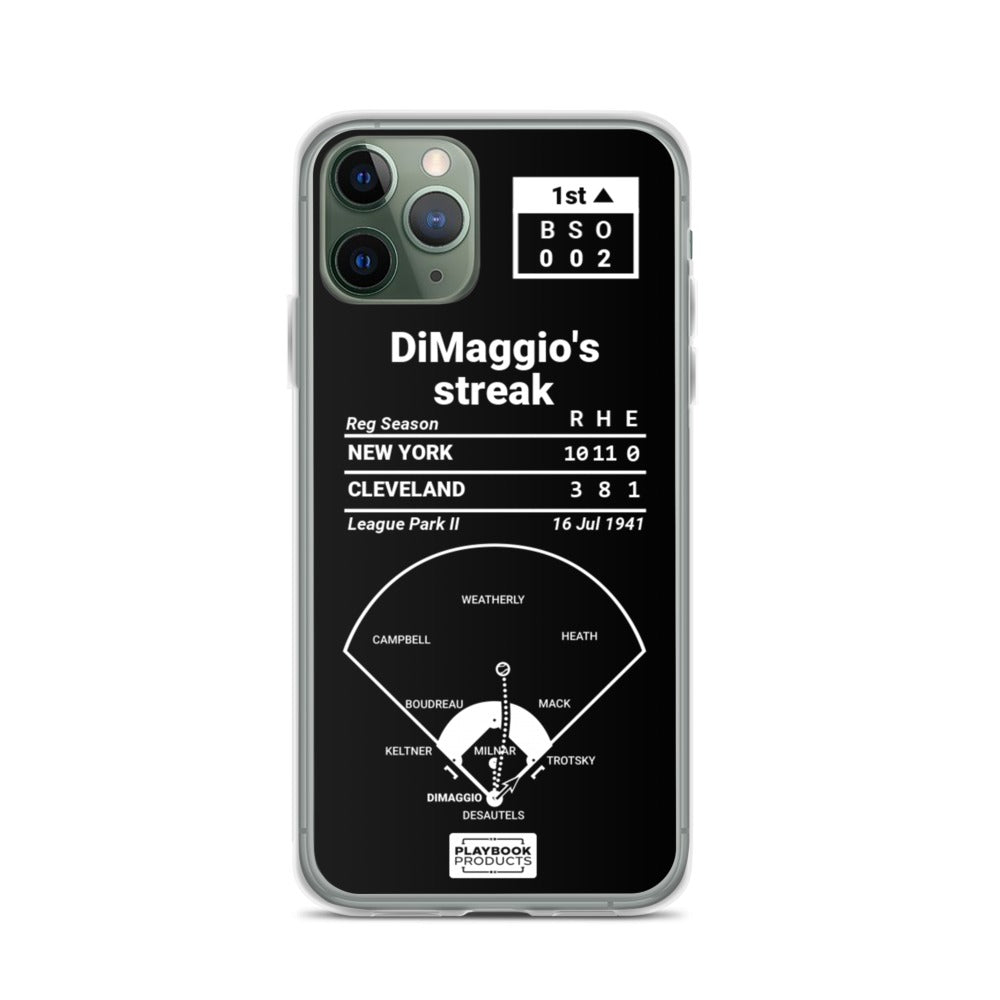 New York Yankees Greatest Plays iPhone Case: DiMaggio's streak (1941)