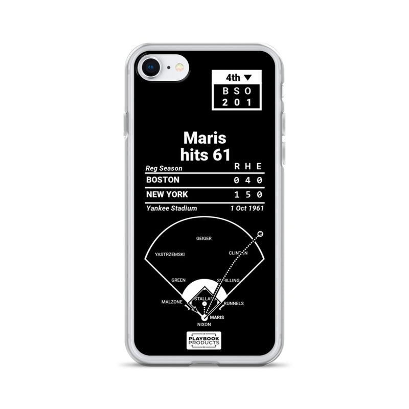 Greatest Yankees Plays iPhone Case: Maris hits 61 (1961)