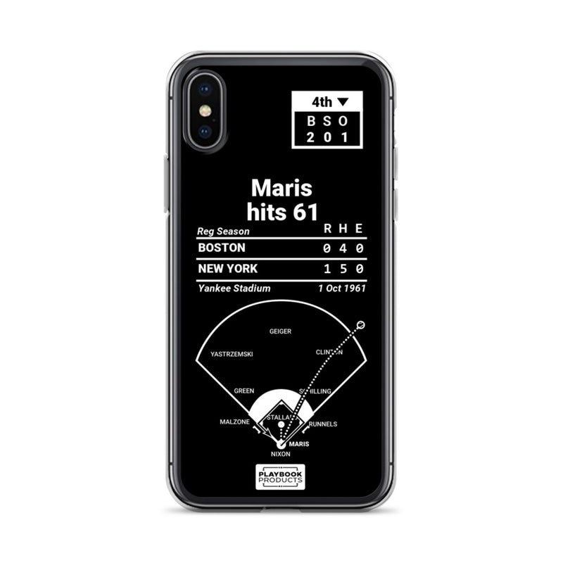 Greatest Yankees Plays iPhone Case: Maris hits 61 (1961)