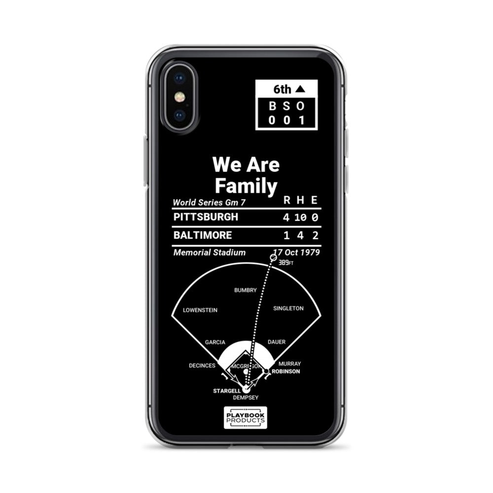 Pittsburgh Pirates Greatest Plays iPhone Case: We Are Family (1979)