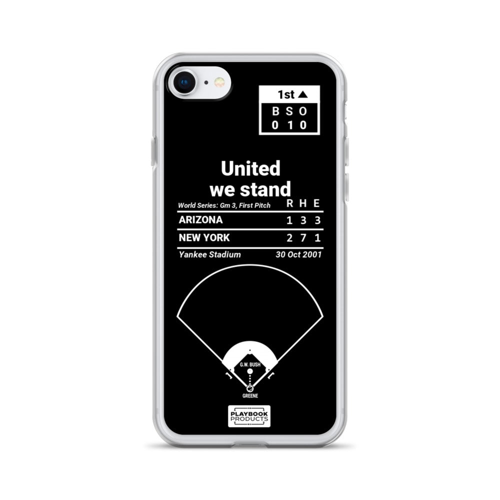 Republican Presidents Greatest Plays iPhone Case: United we stand (2001)