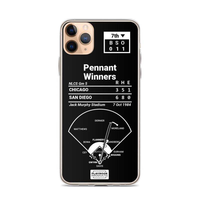 Greatest Padres Plays iPhone Case: Pennant Winners (1984)