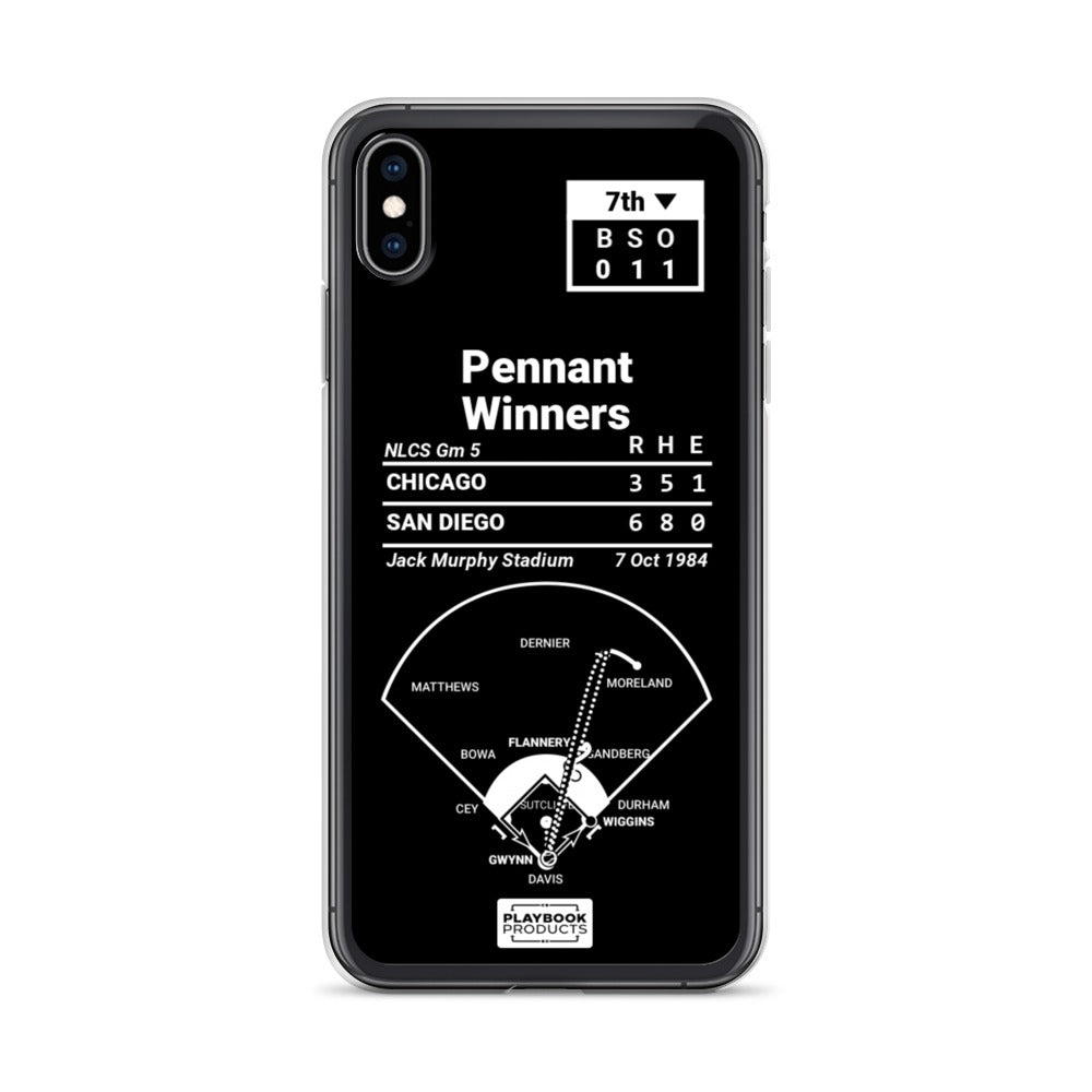 San Diego Padres Greatest Plays iPhone Case: Pennant Winners (1984)