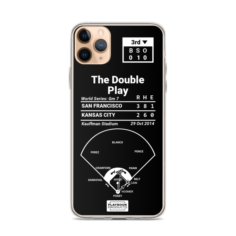 San Francisco Giants Greatest Plays iPhone Case: The Double Play (2014)