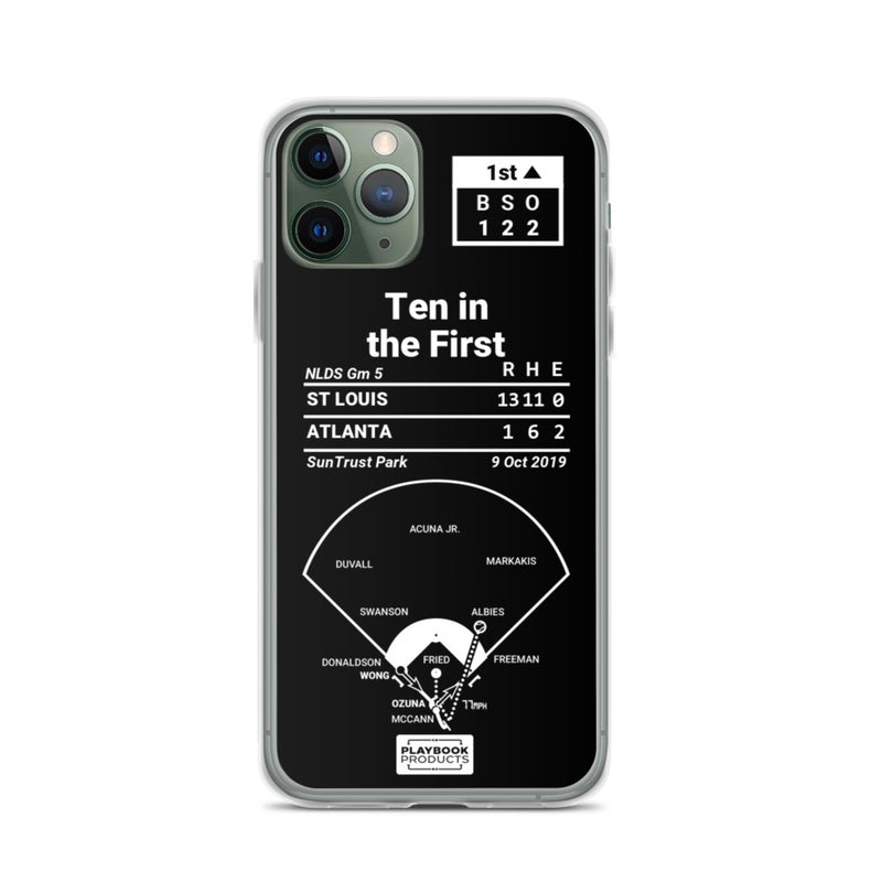 Greatest Cardinals Plays iPhone Case: Ten in the First (2019)