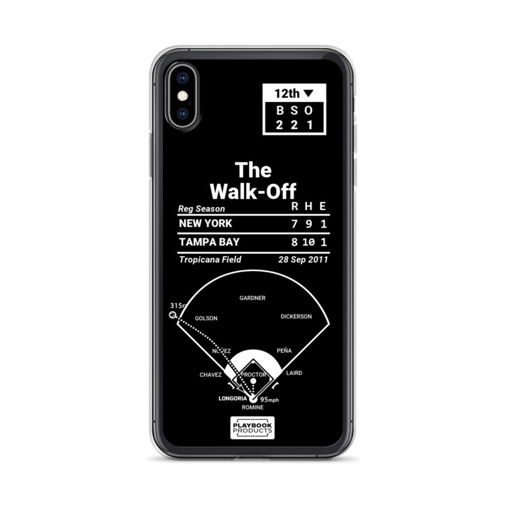 Tampa Bay Rays Greatest Plays iPhone Case: The Walk-Off (2011)