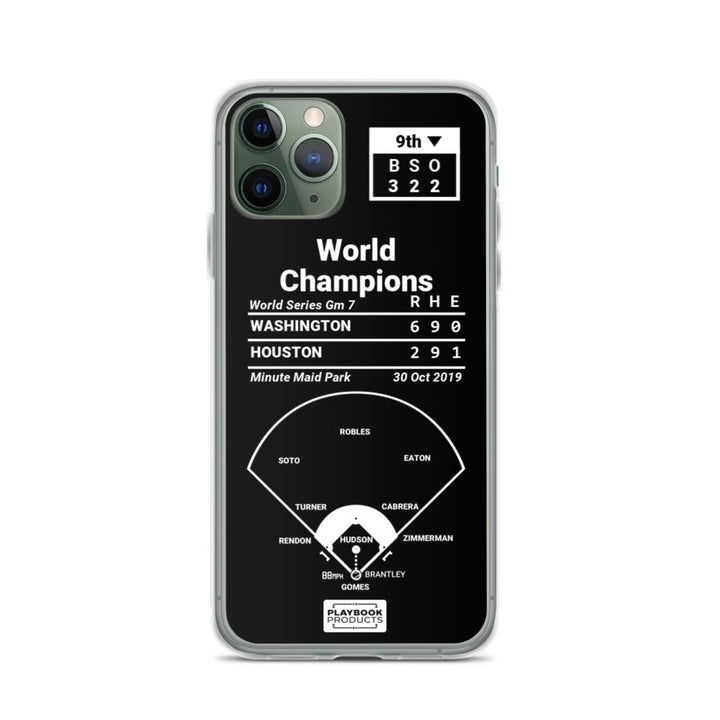 Washington Nationals Greatest Plays iPhone Case: World Champions (2019)