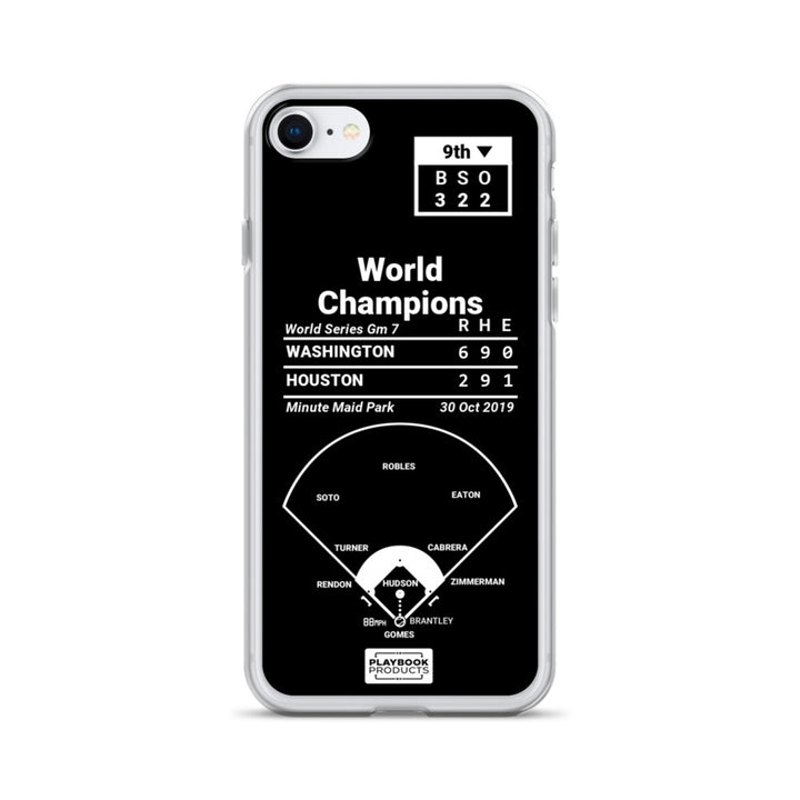 Washington Nationals Greatest Plays iPhone Case: World Champions (2019)