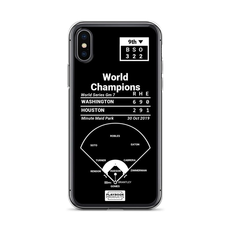Greatest Nationals Plays iPhone Case: World Champions (2019)