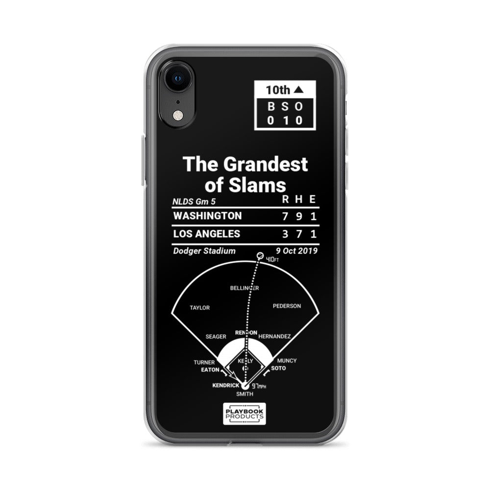 Washington Nationals Greatest Plays iPhone Case: The Grandest of Slams (2019)