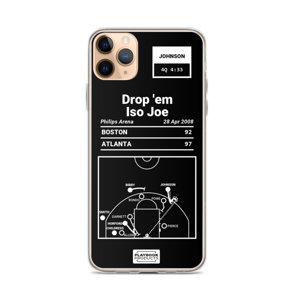 Atlanta Hawks Greatest Plays iPhone Case: Drop 'em Iso Joe (2008)