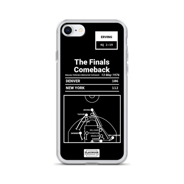 Brooklyn Nets Greatest Plays iPhone Case: The Finals Comeback (1976)