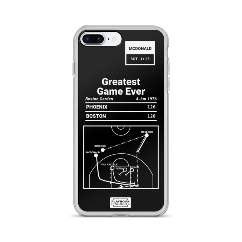 Greatest Celtics Plays iPhone Case: Greatest Game Ever (1976)