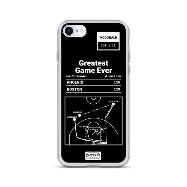 Boston Celtics Greatest Plays iPhone Case: Greatest Game Ever (1976)