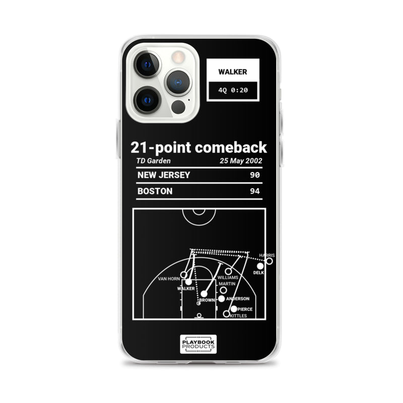 Greatest Celtics Plays iPhone Case: 21-point comeback (2002)