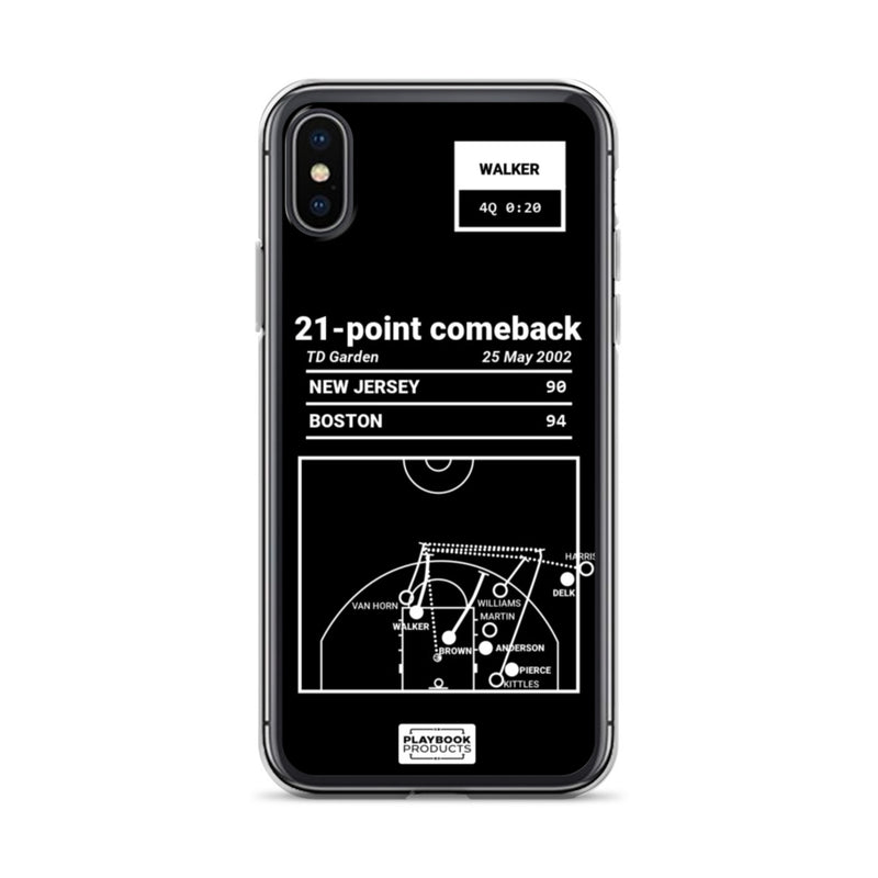 Greatest Celtics Plays iPhone Case: 21-point comeback (2002)