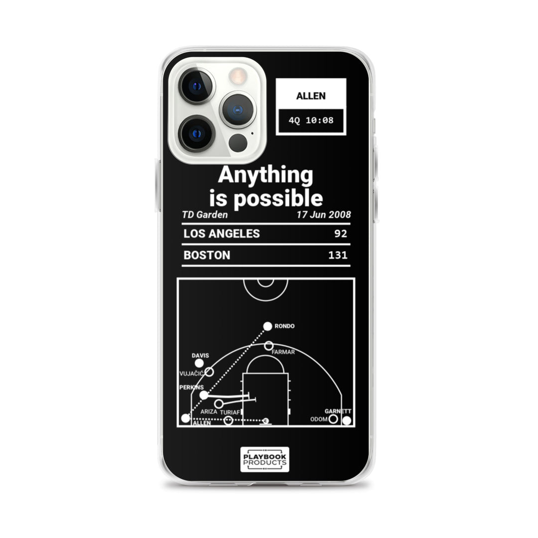 Boston Celtics Greatest Plays iPhone Case: Anything is possible (2008)