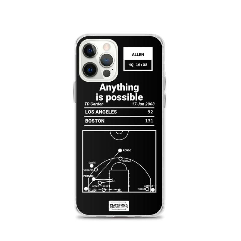 Greatest Celtics Plays iPhone Case: Anything is possible (2008)
