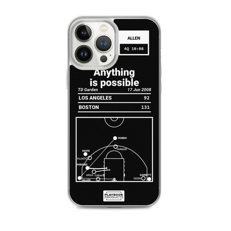 Greatest Celtics Plays iPhone Case: Anything is possible (2008)