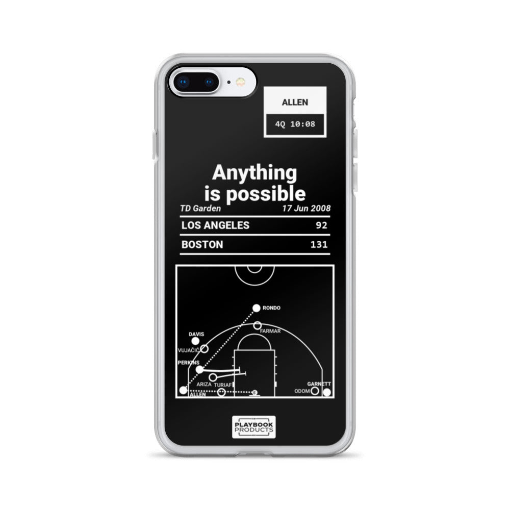 Boston Celtics Greatest Plays iPhone Case: Anything is possible (2008)