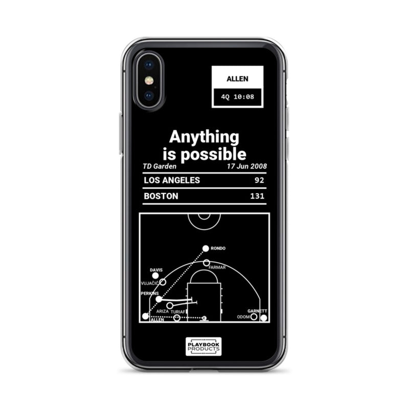 Greatest Celtics Plays iPhone Case: Anything is possible (2008)