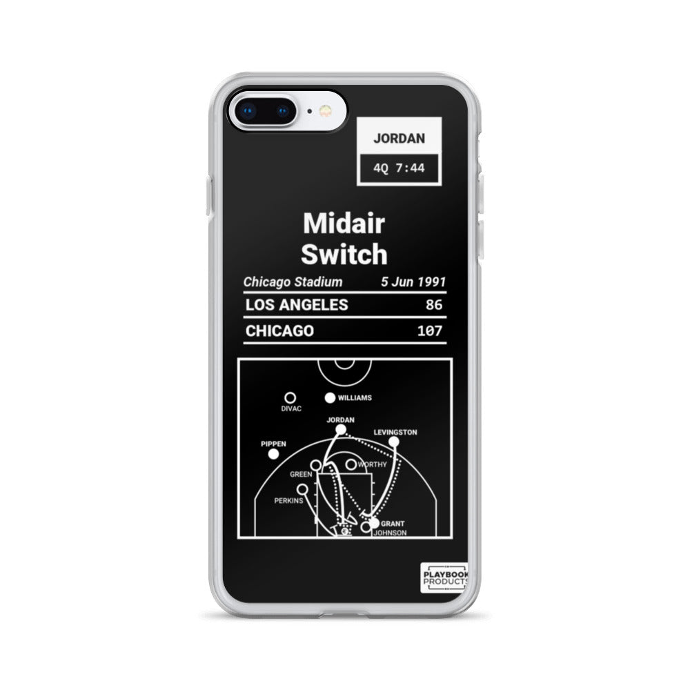 Chicago Bulls Greatest Plays iPhone Case: Midair Switch (1991)