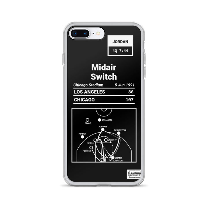 Chicago Bulls Greatest Plays iPhone Case: Midair Switch (1991)
