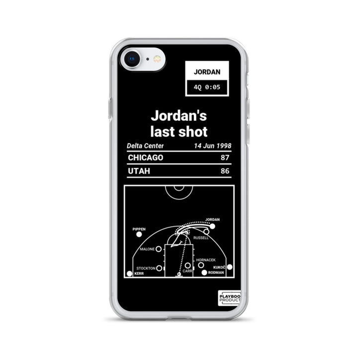Chicago Bulls Greatest Plays iPhone Case: Jordan's last shot (1998)
