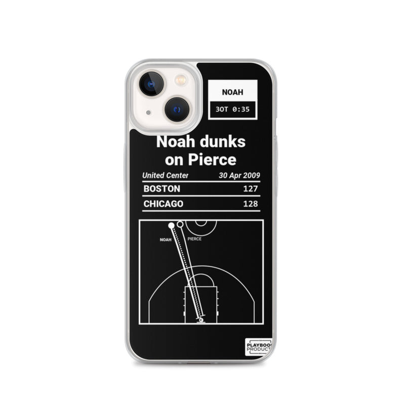 Greatest Bulls Plays iPhone Case: Noah dunks on Pierce (2009)